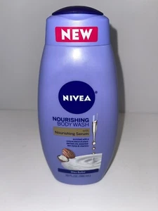 3 Bottiglie NIVEA Burro di Karitè Nutriente Lavaggio Corpo con Siero Nutriente 20 fl oz - Foto 1 di 6
