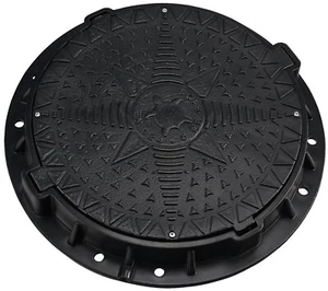 Schachtabdeckung Kanaldeckel Schachtdeckel Ø600/800 125 kN Belastbar bis 12,5 t - Bild 1 von 19