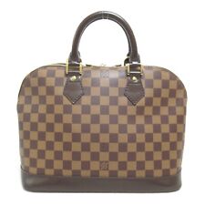 LOUIS VUITTON ALMA PM Handbag N53151 Damier PVC coated canvas Brown Used Women