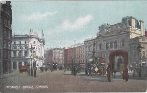 1911 card (Piccadilly Circus) sent locally in Long Stratton - Picture 1 of 2
