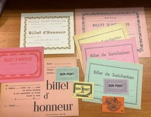BON POINT ECOLE SCOLAIRE /11 RECOMPENSES SCOLAIRES ANCIENNES / SCHOOL OLD - Picture 1 of 4