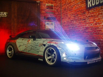 VATERRA/LOSI V100 1/10 RC TOURING CAR BODY/WHEELS/TIRES-LED LIT*HPI/Traxxas 4tec - Image 1 of 4