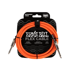 Ernie Ball P06416 Flex Instrument Cable Straight 10ft Orange - Picture 1 of 1