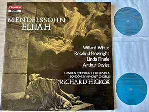 CHANDOS DBRD 2016 DIG MENDELSSOHN ELIJAH 2-LP HICKOX (1989) EX UK - Picture 1 of 3