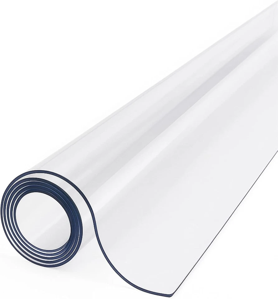 AirTech-UK Tablecloth Table Protector PVC 2mm Thick Clear Transparent Vinyl - Image 1 of 4