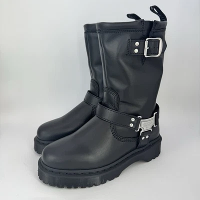 Dr. Martens Anistone Hi Boots Women’s Size 8 Black Leather - Image 1 of 4