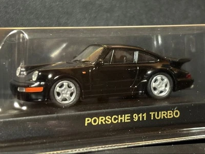 Kyosho 1/64 Porsche 911 Turbo Negro 964 Modelo Diecast Embalaje Sin Abrir Foto 1 de 4
