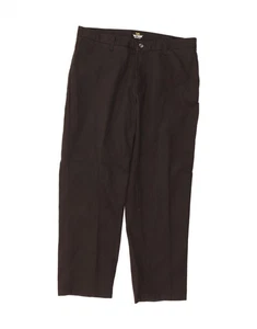 LEE Mens Total Freedom Relaxed Fit Chino Trousers W36 L30 Black Polyester DS20 - Picture 1 of 3