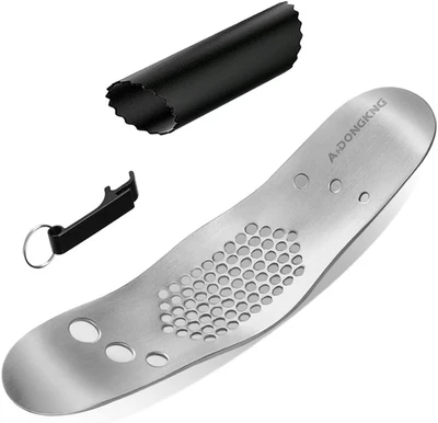 Balancín prensa de ajo y pelador de hierbas de hojas, pelador de rodillos de silicona, abrebotellas, Foto 1 de 4