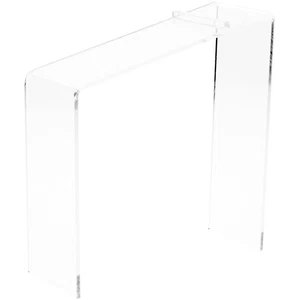 Plymor Clear Acrylic Elevated Heel Shoe Display Riser, 3" W x 9" D x 9" H - Picture 1 of 2
