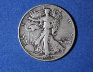 1943- Walking Liberty Half Dollar #P32438 - Picture 1 of 2