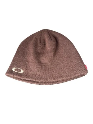 Vintage Oakley embroidered logo beanie Brown - Image 1 of 4