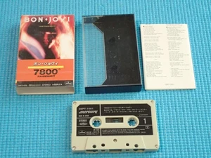 BON JOVI Music Cassette Tape 7800 Fahrenheit 1985 Japan 28PT-1001 OBI LP - Imagen 1 de 4