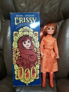 Vintage 1971 Ideal MOVIN' GROOVIN' CRISSY Doll With Original Box Clothes Boots - Bild 1 von 11