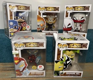 Funko Pop! Marvel Infinity Warp Lot 5 - Ghost Panther #860 Arachknight #859 & mehr - Bild 1 von 18