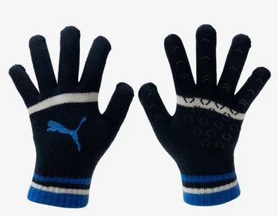 Guantes de punto deportivos PUMA unisex CAT azul marino entrenamiento polar correr gimnasio guante 04206302 Foto 1 de 4