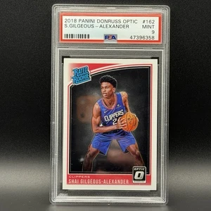 2018-19 Panini Donruss Optic Rated Rookie Shai Gilgeous-Alexander #162 PSA 9 - Bild 1 von 2