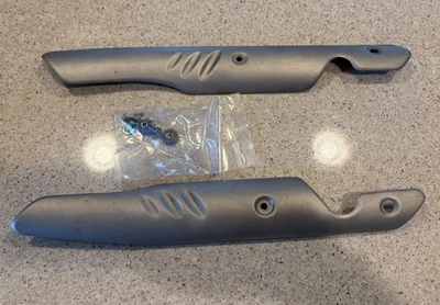 BMW K1600 GT GTL  exhaust heat shields LEFT & RIGHT Brushed Nickel - Image 1 of 4