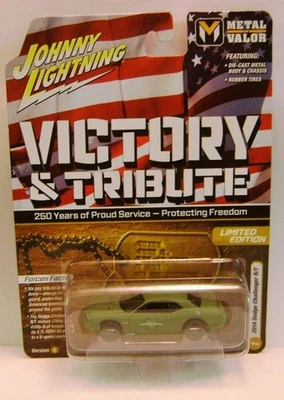 2014 '14 DODGE CHALLENGER VICTORY & TRIBUTE MILITARY V/B JOHNNY LIGHTNING 2025 - Image 1 of 2