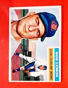 1956 Topps Baseball Bob Lemon Indians EX/MT - near MINT GREAT LOOKING CARD - Bild 1 von 10