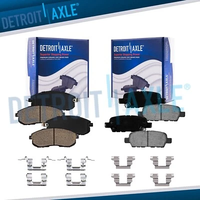 Front & Rear Ceramic Brake Pads for Infiniti G35 Nissan 350Z Juke Sentra Altima - Image 1 of 4