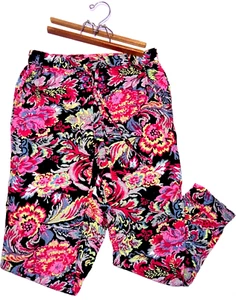Gemocean Girls Harem Pants Size 16 100% Viscose Draw String Multicoloured - Picture 1 of 8