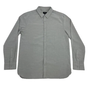 BYLT Vista Shirt Men's Large Gray Long Sleeve Button Down Performance - Picture 1 of 9