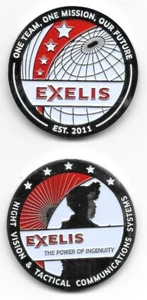 EXELIS CORP CHALLENGE COIN, NIGHT VISION & TACTICAL COMMUNICATIONS SYSTEMS - Picture 1 of 1