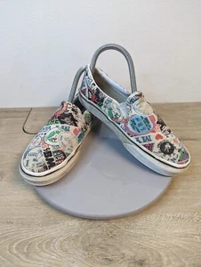 VANS Classic Slip-on Mash Up Comic Strip Stickers AOP 721356 Mens 5 / Womens 6.5 - Picture 1 of 9
