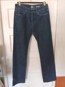 7 for All Mankind Herren Standard blau Denim Jeans W30"" x L32"" gerade normal - Bild 1 von 4