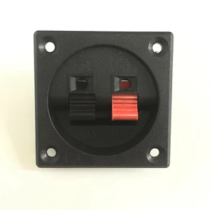 Cable de altavoz de 2 vías terminal cuadrado panel de pared placa de entrada empuje tipo 56x56 mm - Imagen 1 de 5