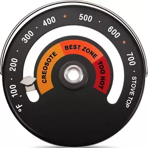 Frienda Magnetic Top Thermometer Wood Stove Thermometer Stove Temperature Me... - Picture 1 of 7