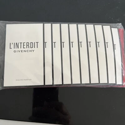 GIVENCHY L'INTERDIT 10 x MUESTRAS DE SPRAY DE PERFUME Eau De Parfum ¡SELLADO! Foto 1 de 4