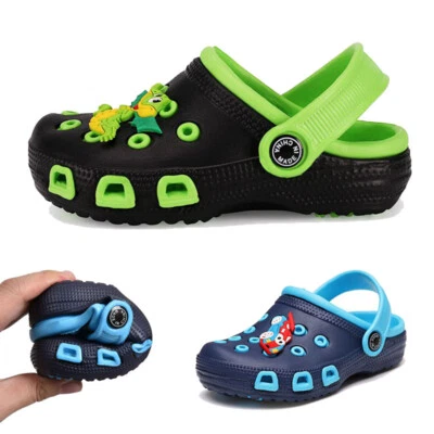 Niños Niñas Niños Zuecos de Jardín Niño Pequeño Zapatos Sin Cordones Piscina Zapatillas Sandalias Talla EE. UU. Foto 1 de 4