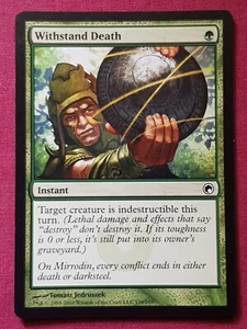 Magic The Gathering SCARS OF MIRRODIN WITHSTAND DEATH green card MTG - Bild 1 von 2