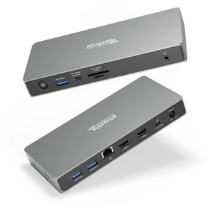 Docking station doppio monitor USB C plug-in, 4K HDMI, ricarica laptop 100 W - Foto 1 di 7