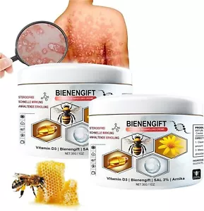 2 Stück Bienengift Psoriasis Behandlungscreme, Bienengift Creme Psoriasis - Bild 1 von 9
