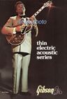 1975 Oryginalna broszura Gibson THIN ELECTRIC ACOUSTIC SERIES - B.B. Pokrowiec KING