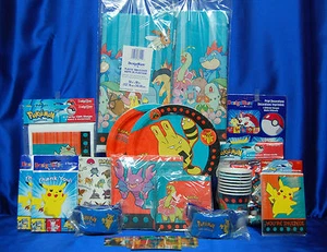 Juego de Fiesta Pokémon # 21 Taza Plato Serpiente Cubierta Invitar Tatuaje Explosión Pegatina - Imagen 1 de 3