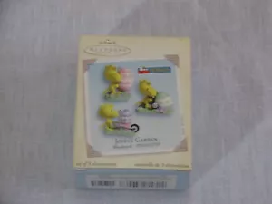 NIB Hallmark Woodstock Peanuts Joyful Garden Mini Easter Ornaments, 2005 rr - Picture 1 of 6