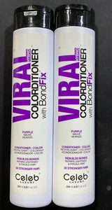 Celeb Luxury Viral Hybrid Purple Haircolor Conditioner (2 PACK) 8.25 oz - Picture 1 of 2