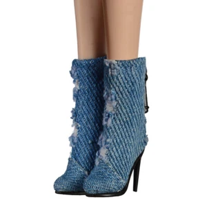 Blue Shoes for Barbie silkstone Fashion Royalty FR2 FR6.0 Nu.Face Nadja Rhymes - Picture 1 of 5