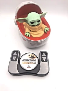 Star Wars Mandalorian Grogu Hover Pram Remote Radio Control Toy Works Disney - Picture 1 of 12