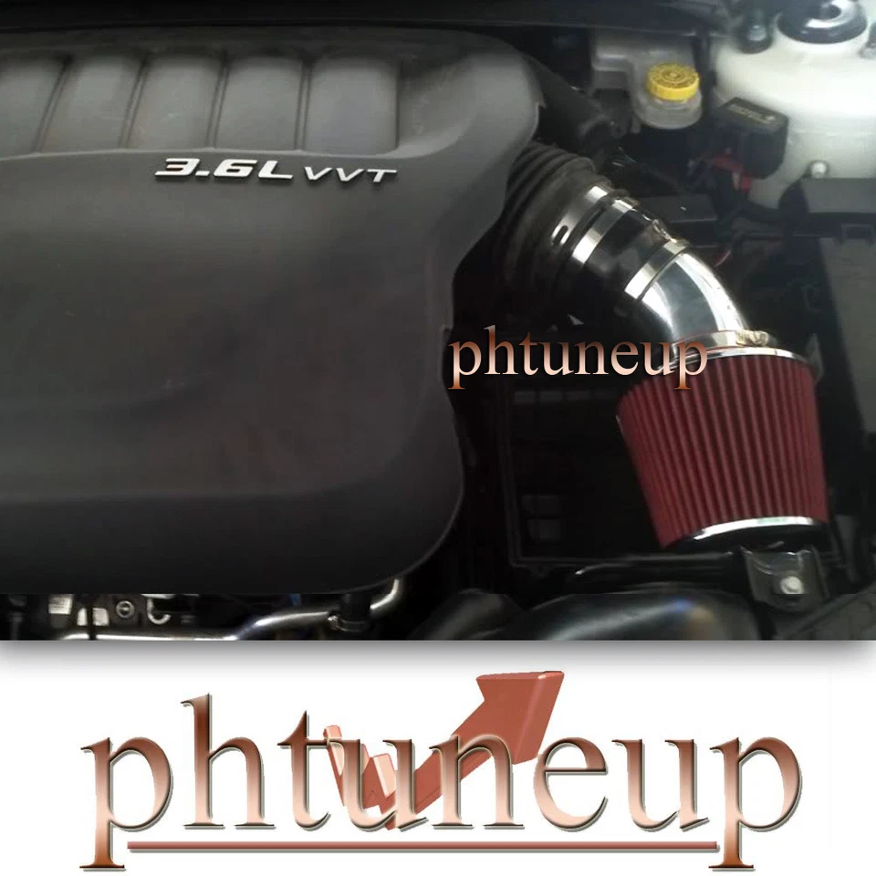 KIT DE ADMISIÓN DE AIRE NEGRO ROJO PARA DODGE JOURNEY AVENGER 2011-2015 Chrysler 200 3,6 L Foto 1 de 1