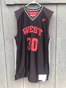 Vintage Supreme Nike NBA WEST Basketball Tank Top Shirt Reversible Size L Rare - Picture 1 of 8