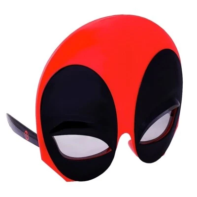 Sun-Staches Marvel Avengers Deadpool Character Sunglasses Party Favors UV400 - Image 1 of 3