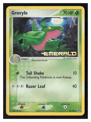 Grovyle Emerald Holo Stamped Promo 028/106 Pokemon HP (no creasing)
