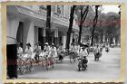 50s Vietnam SAIGON STREET SCENE BIKE BICYCLE BUILDING TRAFFIC Vintage Photo 1590