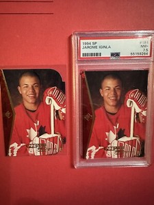 1994 SP Jarome Iginla RC Rookie Card #181 PSA 7.5 With die cut rookie