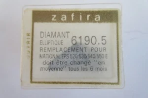 Zafira 6190.5 National EPS 520/530/540/550 E Diamond Stylus, unopened - Picture 1 of 6